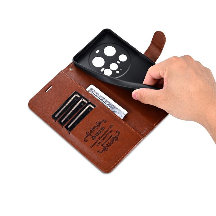 For Xiaomi 15 Ultra AZNS Sheepskin Texture Flip Leather Phone Case