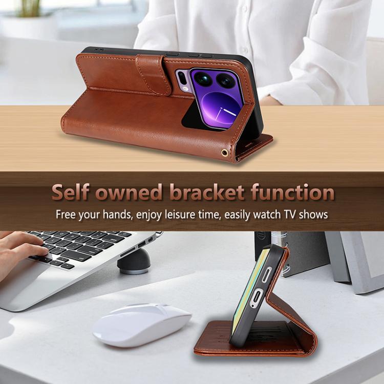 For Xiaomi 17 Pro Max AZNS Sheepskin Texture Flip Leather Phone Case