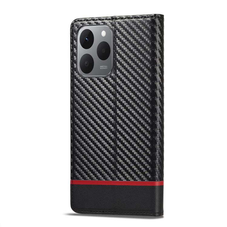 For Xiaomi 15T 5G LC.IMEEKE Carbon Fiber Texture Flip Leather Phone Case