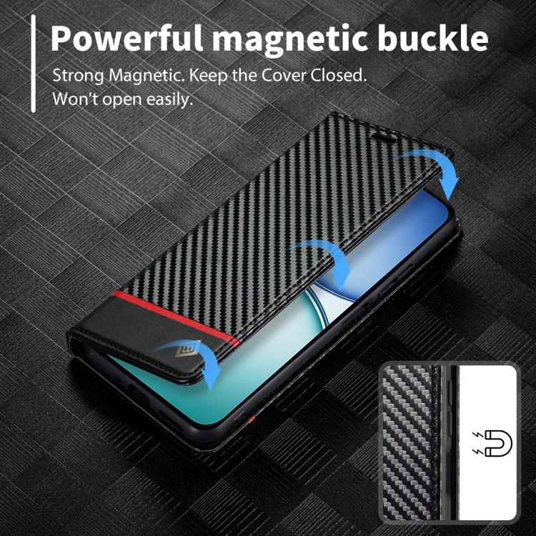 For Xiaomi 15T 5G LC.IMEEKE Carbon Fiber Texture Flip Leather Phone Case