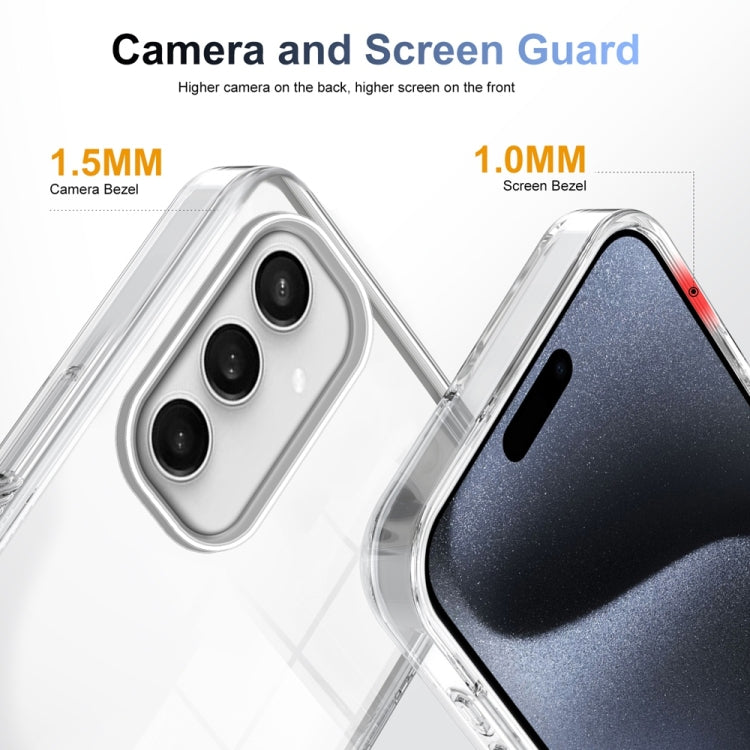 For Samsung Galaxy S24 FE 5G Anti-slip Clear Acrylic Hybrid TPU Phone Case