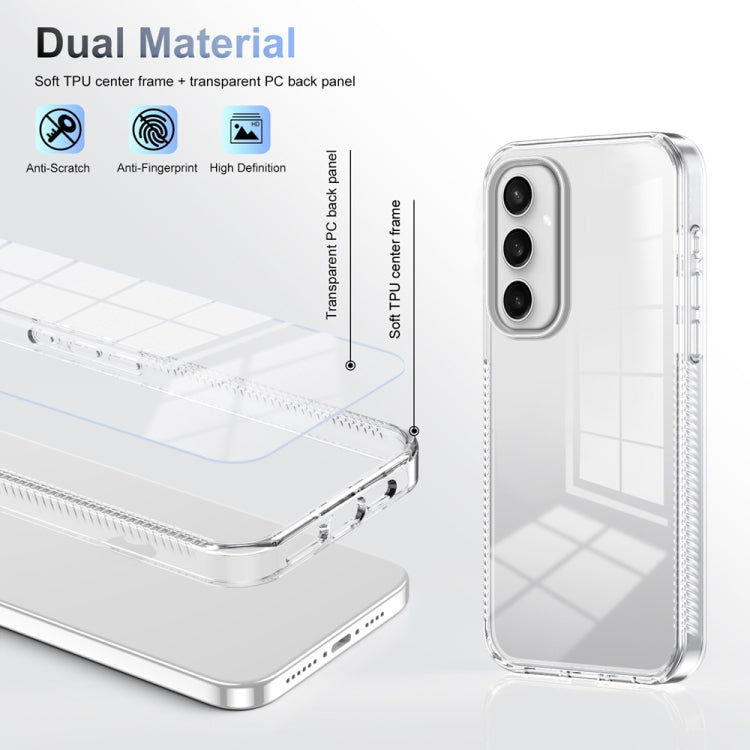 For Samsung Galaxy S24 FE 5G Anti-slip Clear Acrylic Hybrid TPU Phone Case