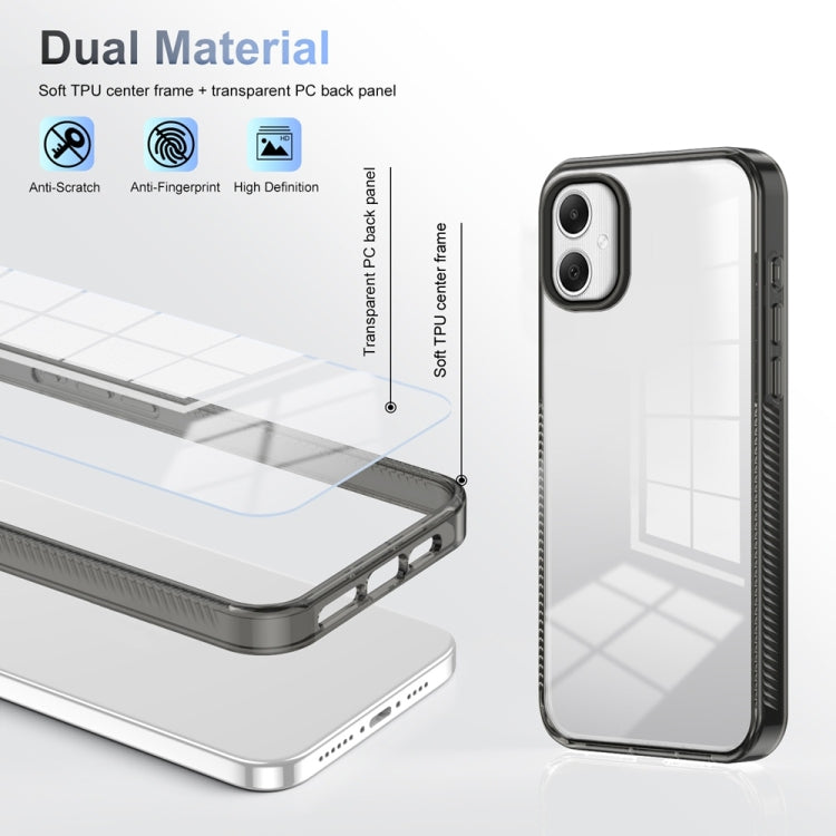 For Samsung Galaxy A06 4G Anti-slip Clear Acrylic Hybrid TPU Phone Case