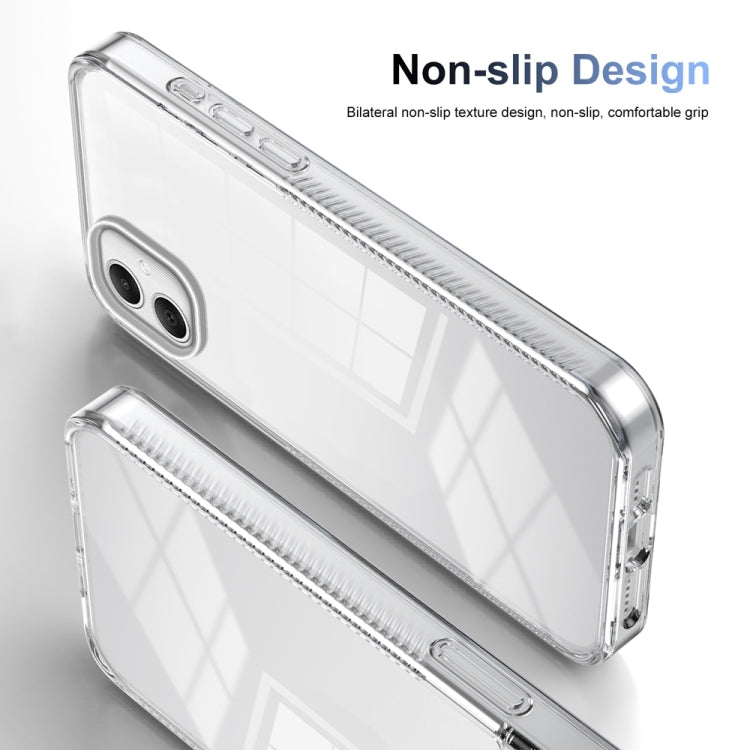 For Samsung Galaxy A06 4G Anti-slip Clear Acrylic Hybrid TPU Phone Case