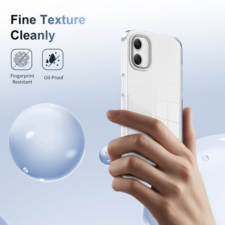 For Samsung Galaxy A06 4G Anti-slip Clear Acrylic Hybrid TPU Phone Case
