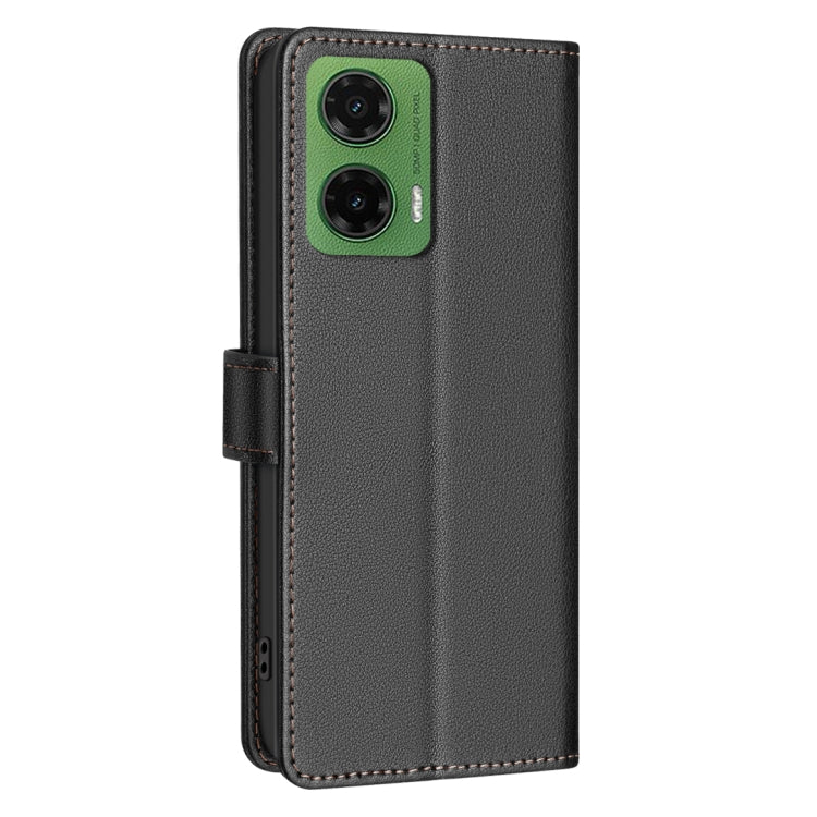 For Motorola Moto G35 Litchi Texture RFID Anti-theft Leather Phone Case
