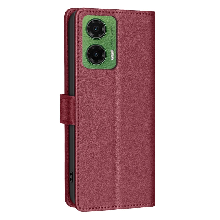 For Motorola Moto G35 Litchi Texture RFID Anti-theft Leather Phone Case