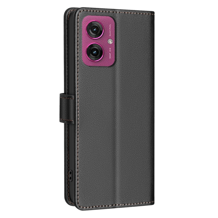 For Motorola Moto G55 Litchi Texture RFID Anti-theft Leather Phone Case