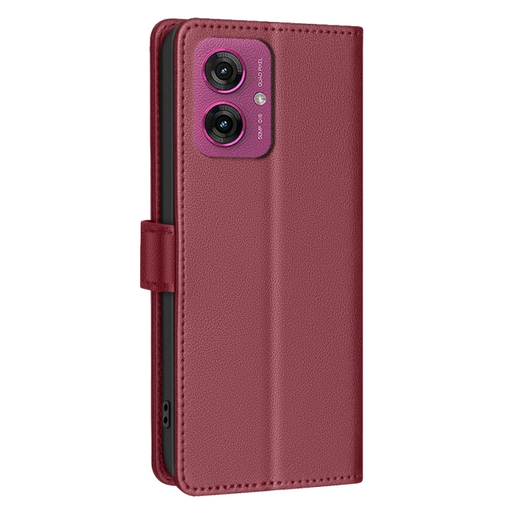 For Motorola Moto G55 Litchi Texture RFID Anti-theft Leather Phone Case