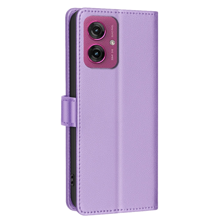 For Motorola Moto G55 Litchi Texture RFID Anti-theft Leather Phone Case