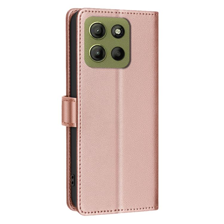 For Motorola Moto G15 Litchi Texture RFID Anti-theft Leather Phone Case