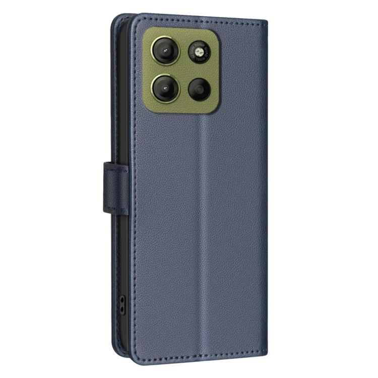 For Motorola Moto G15 Litchi Texture RFID Anti-theft Leather Phone Case