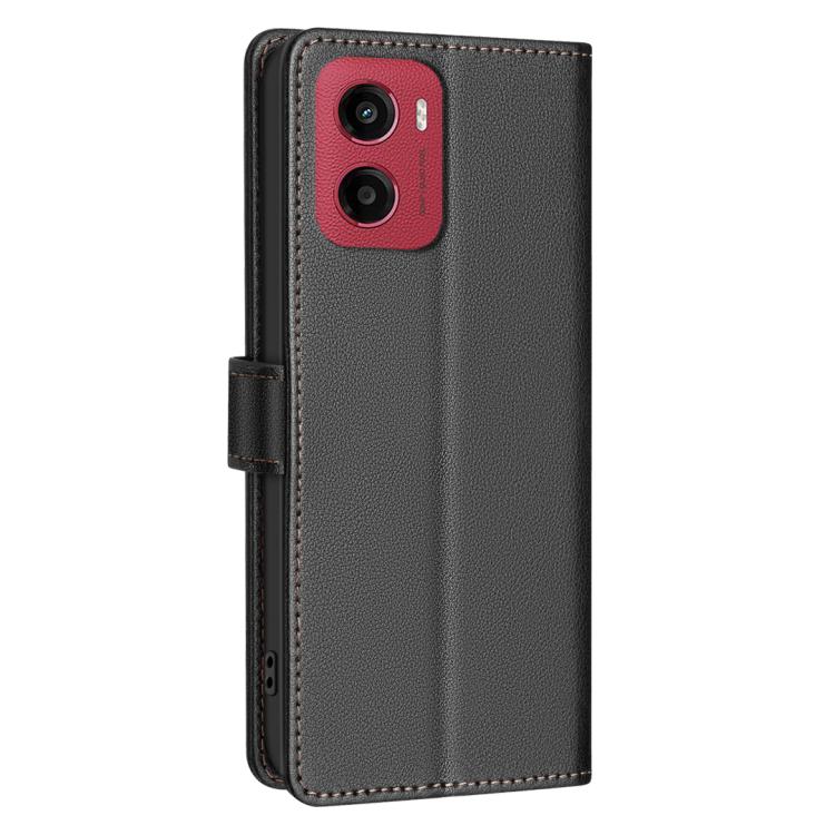 For Motorola Moto G05 Litchi Texture RFID Anti-theft Leather Phone Case