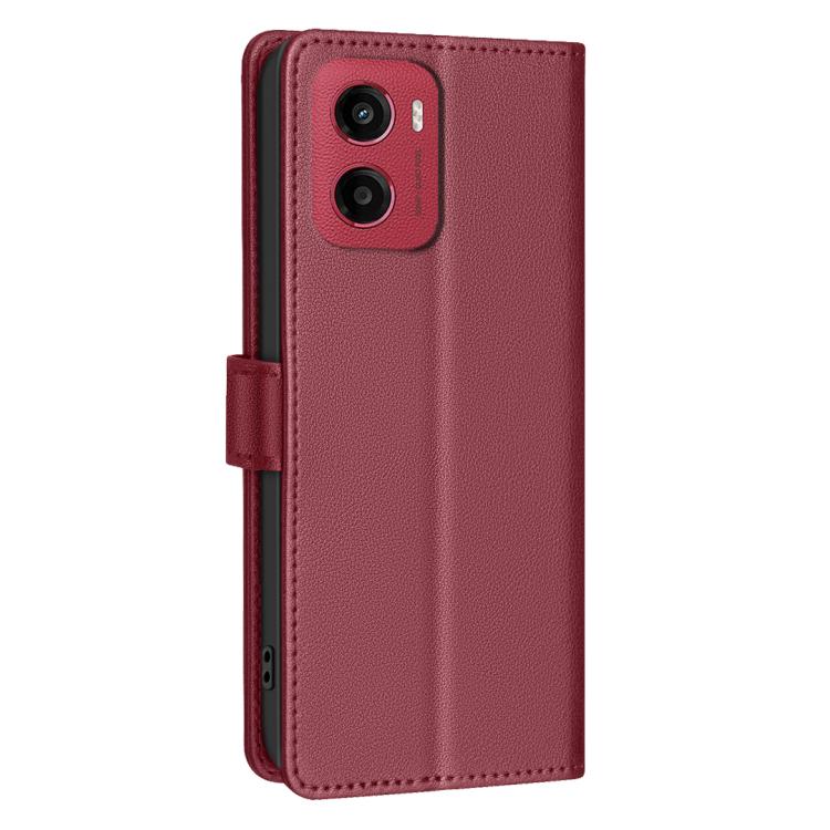 For Motorola Moto G05 Litchi Texture RFID Anti-theft Leather Phone Case