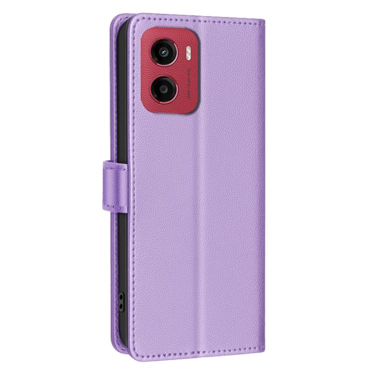 For Motorola Moto G05 Litchi Texture RFID Anti-theft Leather Phone Case