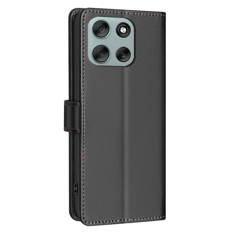 For Motorola Moto G56 5G Litchi Texture RFID Anti-theft Leather Phone Case