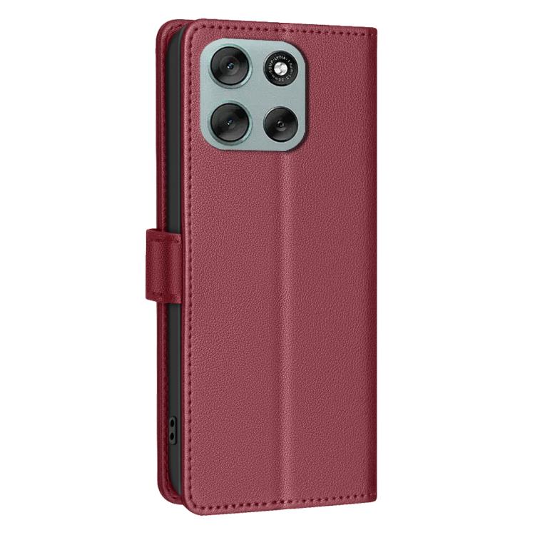 For Motorola Moto G56 5G Litchi Texture RFID Anti-theft Leather Phone Case