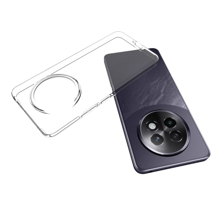For Realme 13+ 5G Global Waterproof Texture TPU Phone Case - Transparent