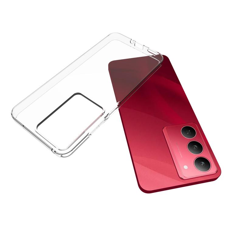For Realme 14x 5G Global Waterproof Texture TPU Phone Case - Transparent