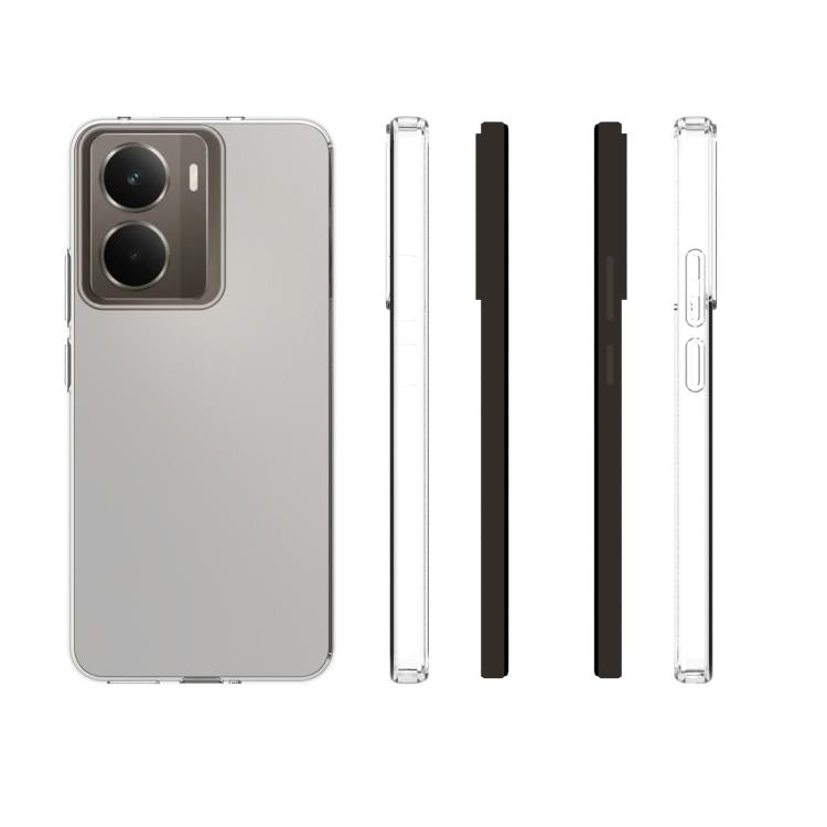 For Realme 14 5G Waterproof Texture TPU Phone Case - Transparent