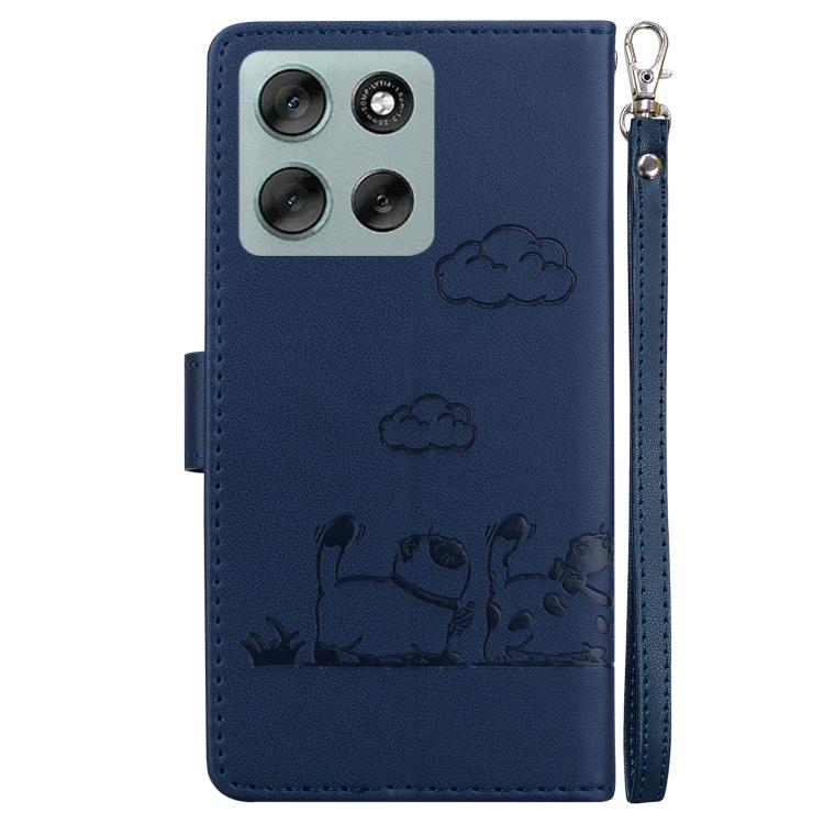 For Motorola Moto G56 5G / G66j 5G / G66y 5G Cute Cats RFID Leather Phone Case