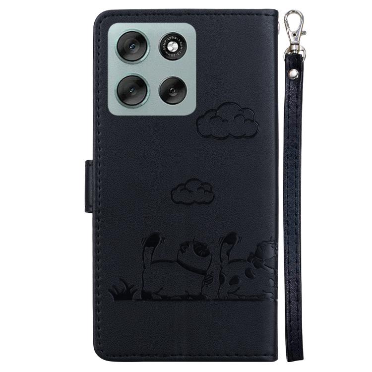 For Motorola Moto G56 5G / G66j 5G / G66y 5G Cute Cats RFID Leather Phone Case