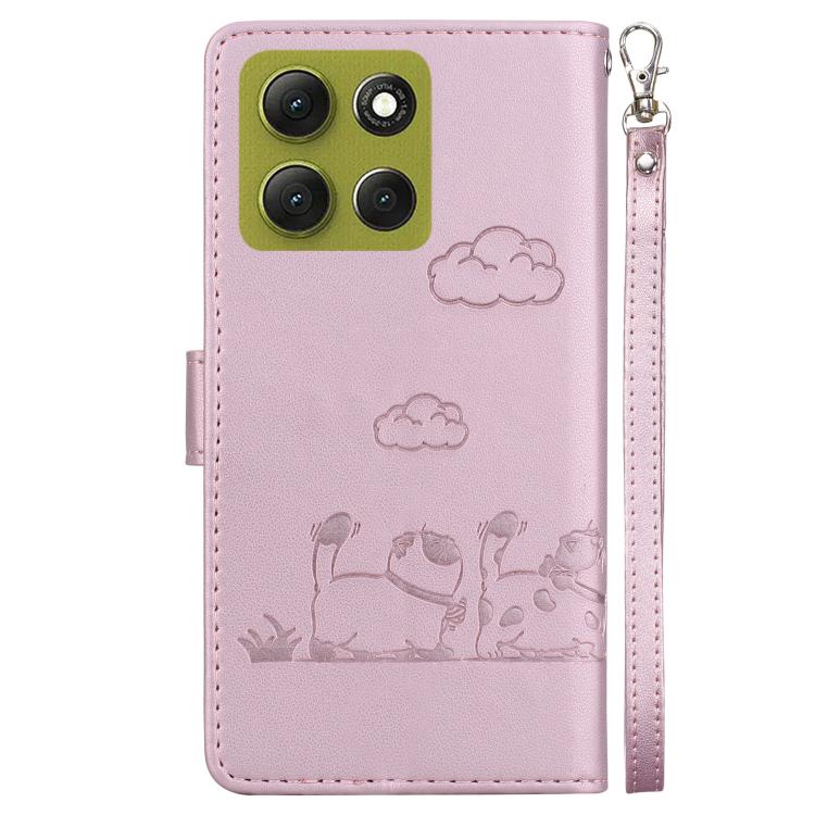 For Motorola Moto G86 5G Cute Cats RFID Leather Phone Case
