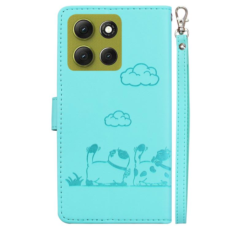 For Motorola Moto G86 5G Cute Cats RFID Leather Phone Case