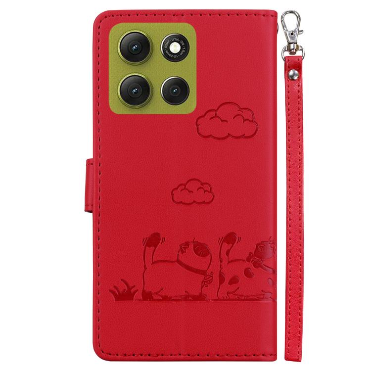 For Motorola Moto G86 5G Cute Cats RFID Leather Phone Case