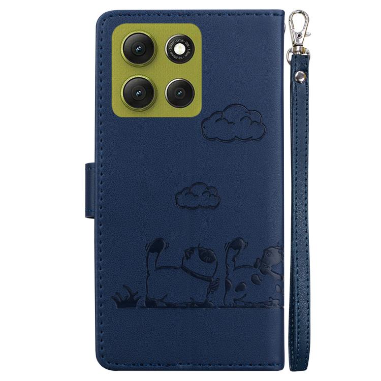 For Motorola Moto G86 5G Cute Cats RFID Leather Phone Case