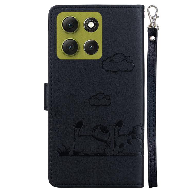 For Motorola Moto G86 5G Cute Cats RFID Leather Phone Case