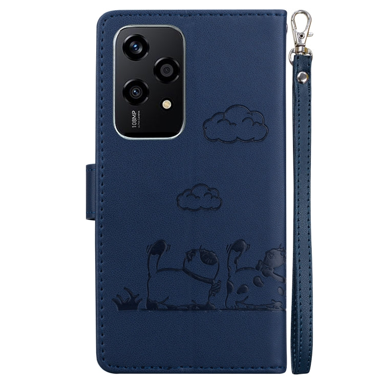 For Honor 200 Lite Global Cute Cats RFID Leather Phone Case