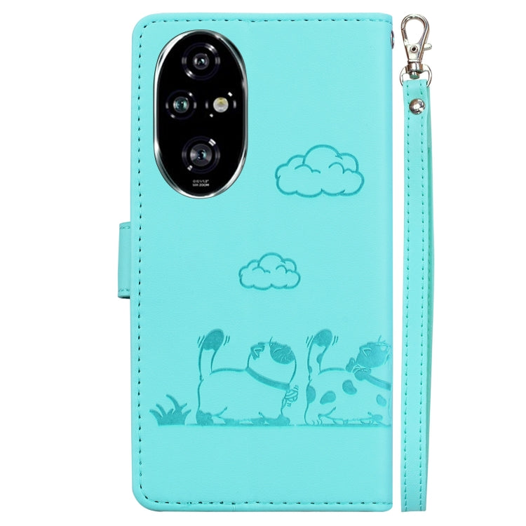 For Honor 200 Pro 5G Cute Cats RFID Leather Phone Case