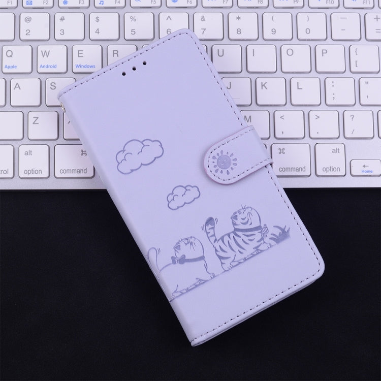 For Honor Magic7 Cute Cats RFID Leather Phone Case