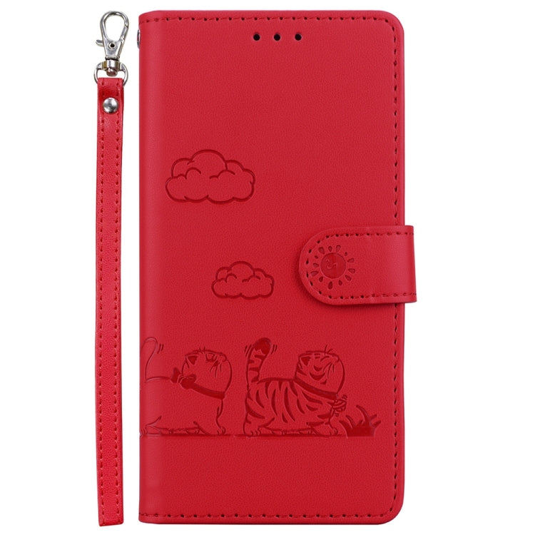 For Honor X9c Cute Cats RFID Leather Phone Case