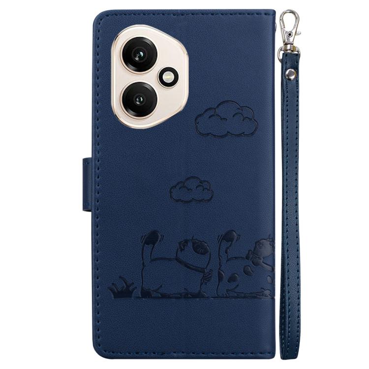 For Honor 400 Global 156.5mm Cute Cats RFID Leather Phone Case