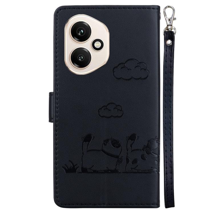For Honor 400 Global 156.5mm Cute Cats RFID Leather Phone Case