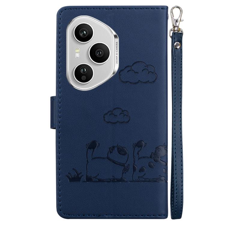 For Honor 400 Pro Global 160.8mm Cute Cats RFID Leather Phone Case