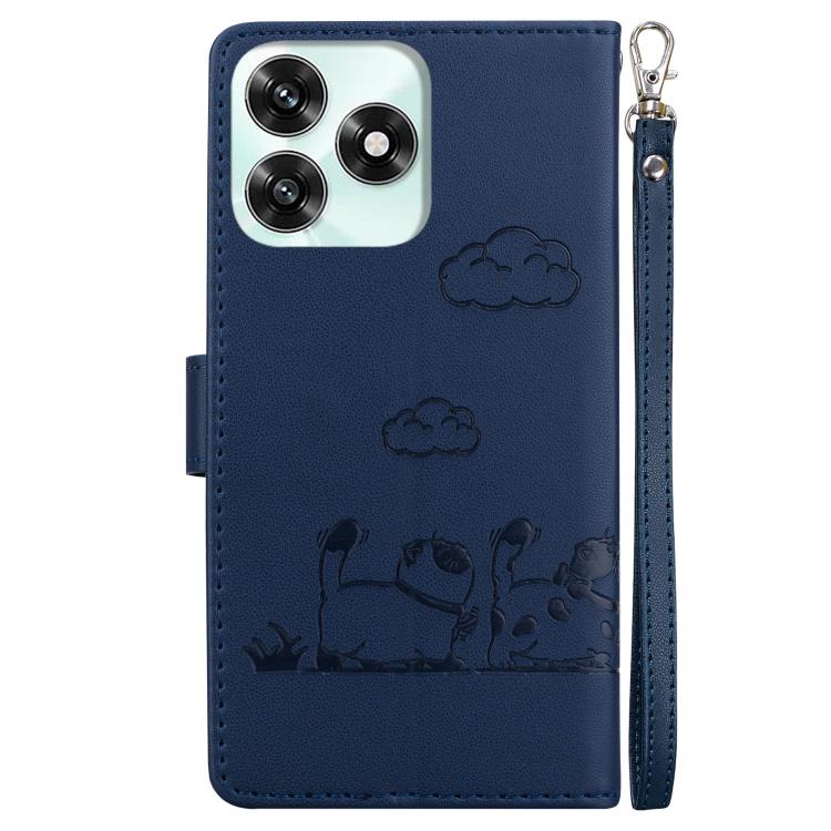 For Honor X5c 4G / X5c Plus Cute Cats RFID Leather Phone Case