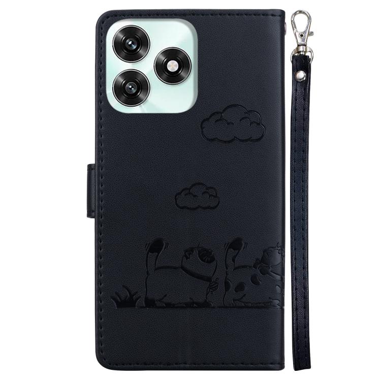 For Honor X5c 4G / X5c Plus Cute Cats RFID Leather Phone Case
