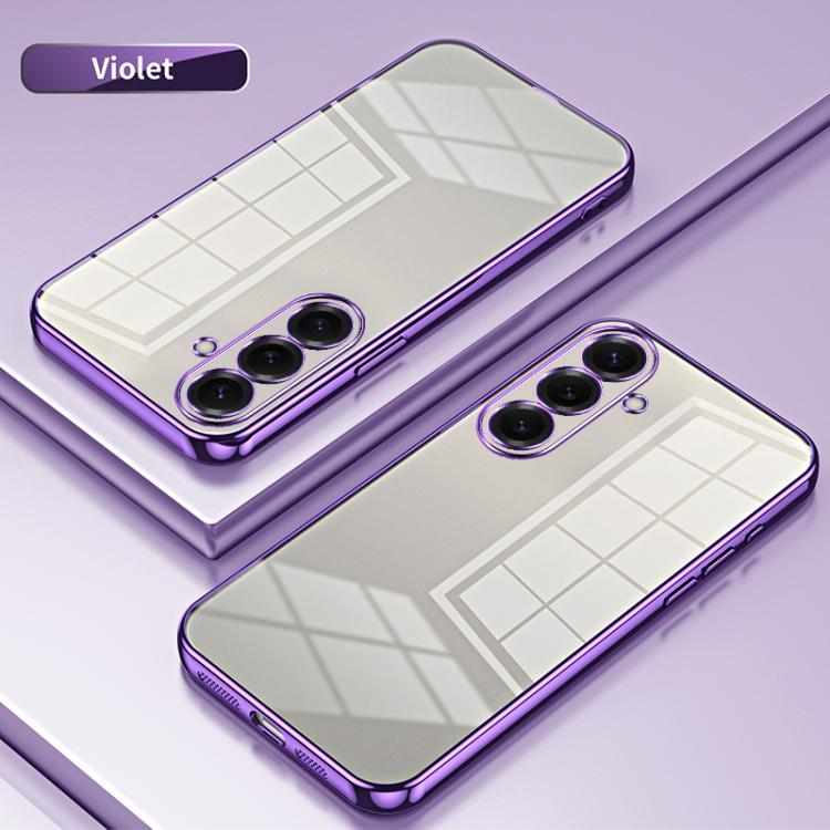 For Samsung Galaxy S26 5G Transparent Plating Fine Hole Phone Case