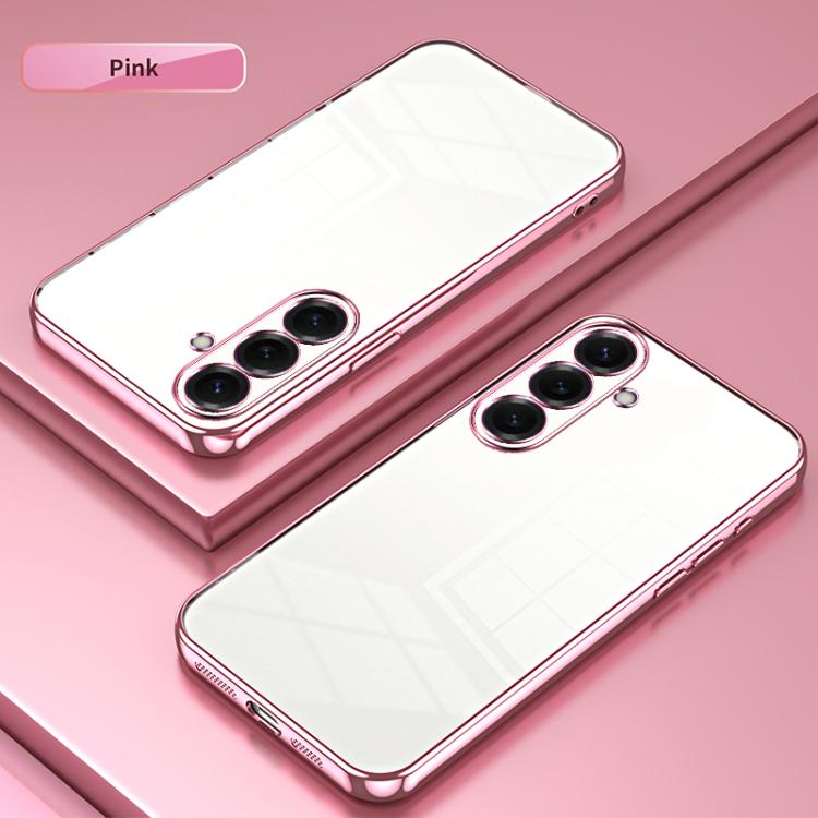 For Samsung Galaxy S26 5G Transparent Plating Fine Hole Phone Case