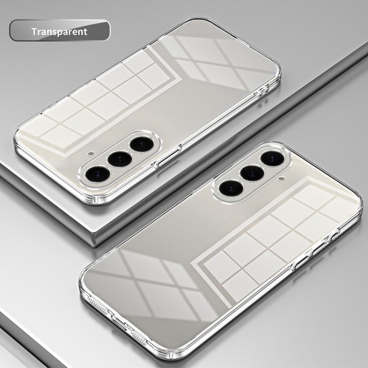 For Samsung Galaxy S26 5G Transparent Plating Fine Hole Phone Case