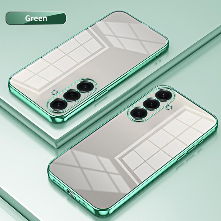 For Samsung Galaxy S26 5G Transparent Plating Fine Hole Phone Case
