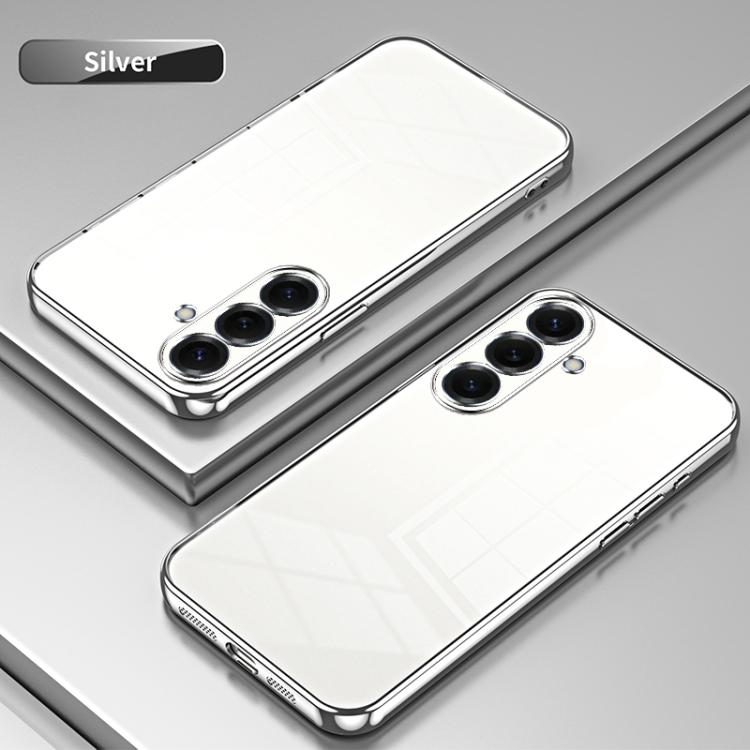For Samsung Galaxy S26 5G Transparent Plating Fine Hole Phone Case
