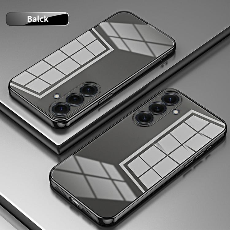 For Samsung Galaxy S26 5G Transparent Plating Fine Hole Phone Case
