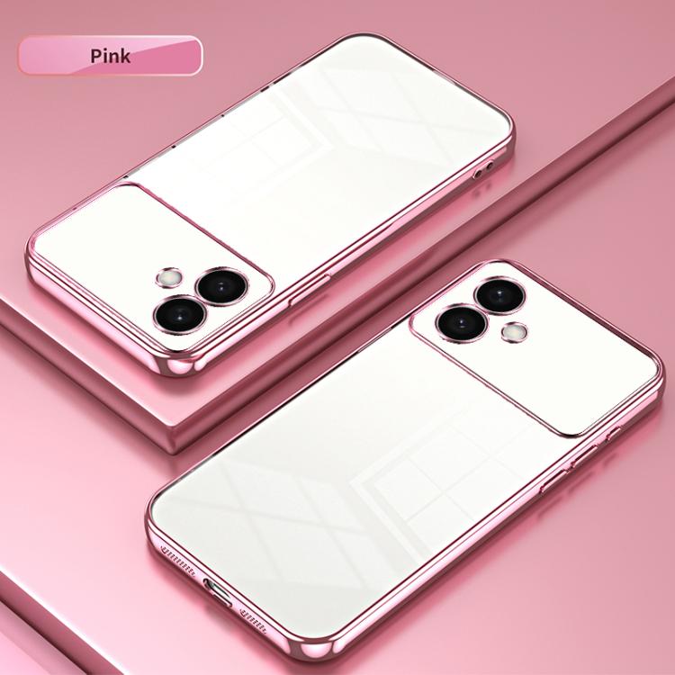 For Samsung Galaxy S26 Edge 5G Transparent Plating Fine Hole Phone Case