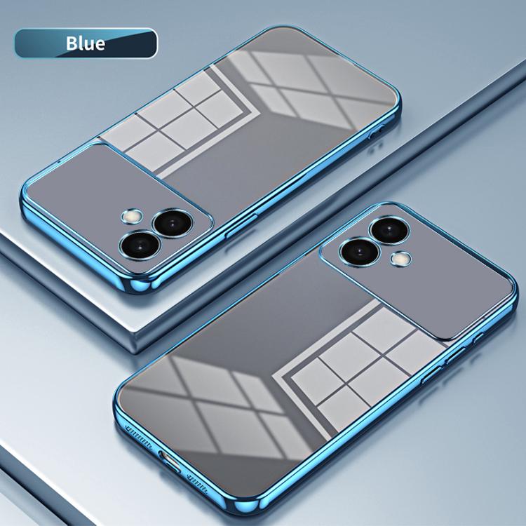 For Samsung Galaxy S26 Edge 5G Transparent Plating Fine Hole Phone Case