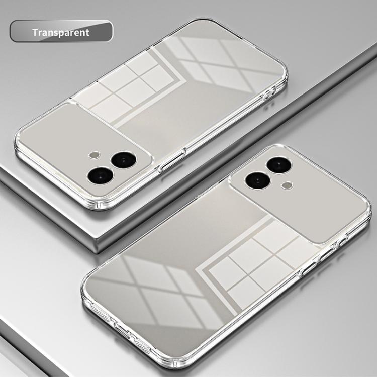For Samsung Galaxy S26 Edge 5G Transparent Plating Fine Hole Phone Case