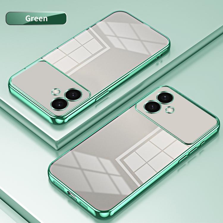 For Samsung Galaxy S26 Edge 5G Transparent Plating Fine Hole Phone Case